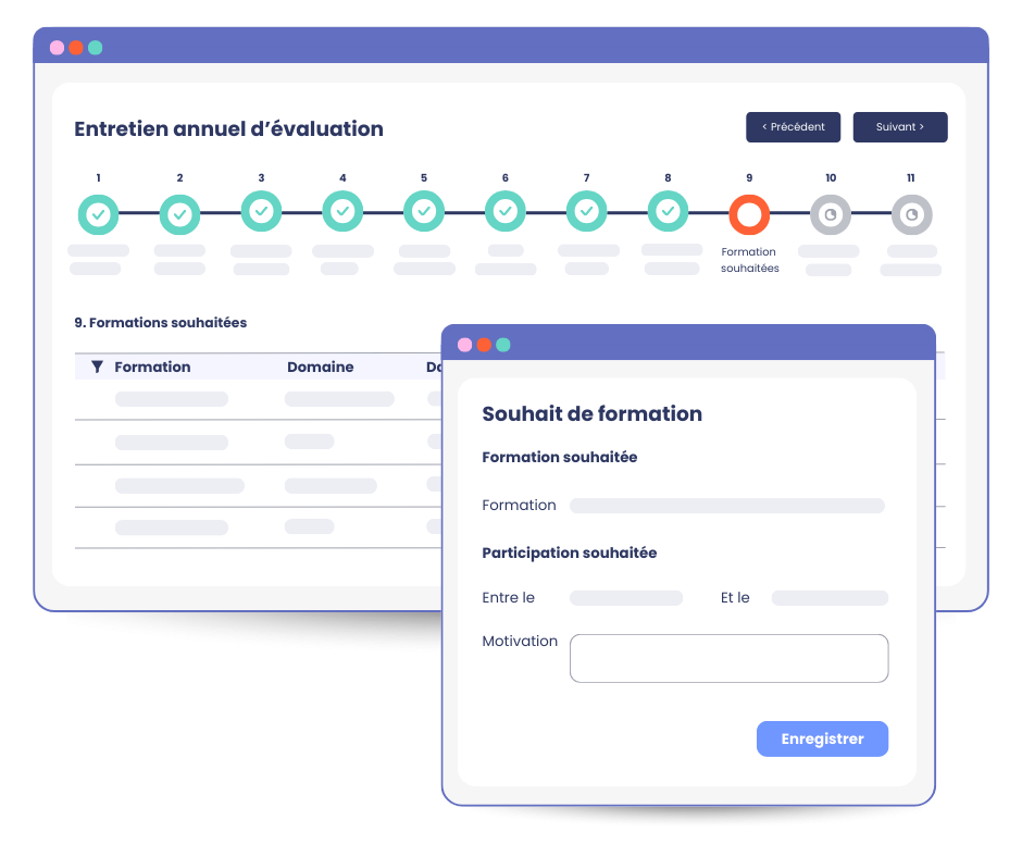 Logiciel formation mpleo - Connexion module Entretiens
